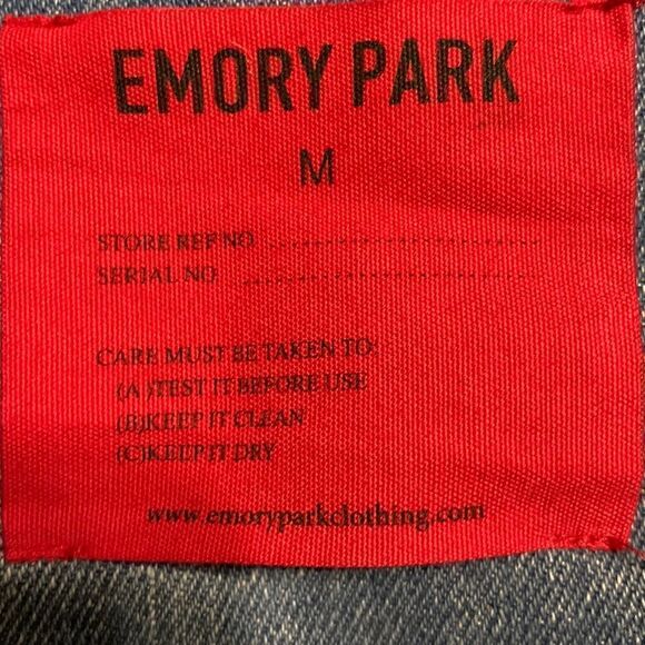 Emory Park size medium VINTAGE oversized denim jacket with front snap closure - Picture 10 of 15